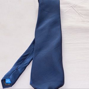 Solid Navy Silk Tie